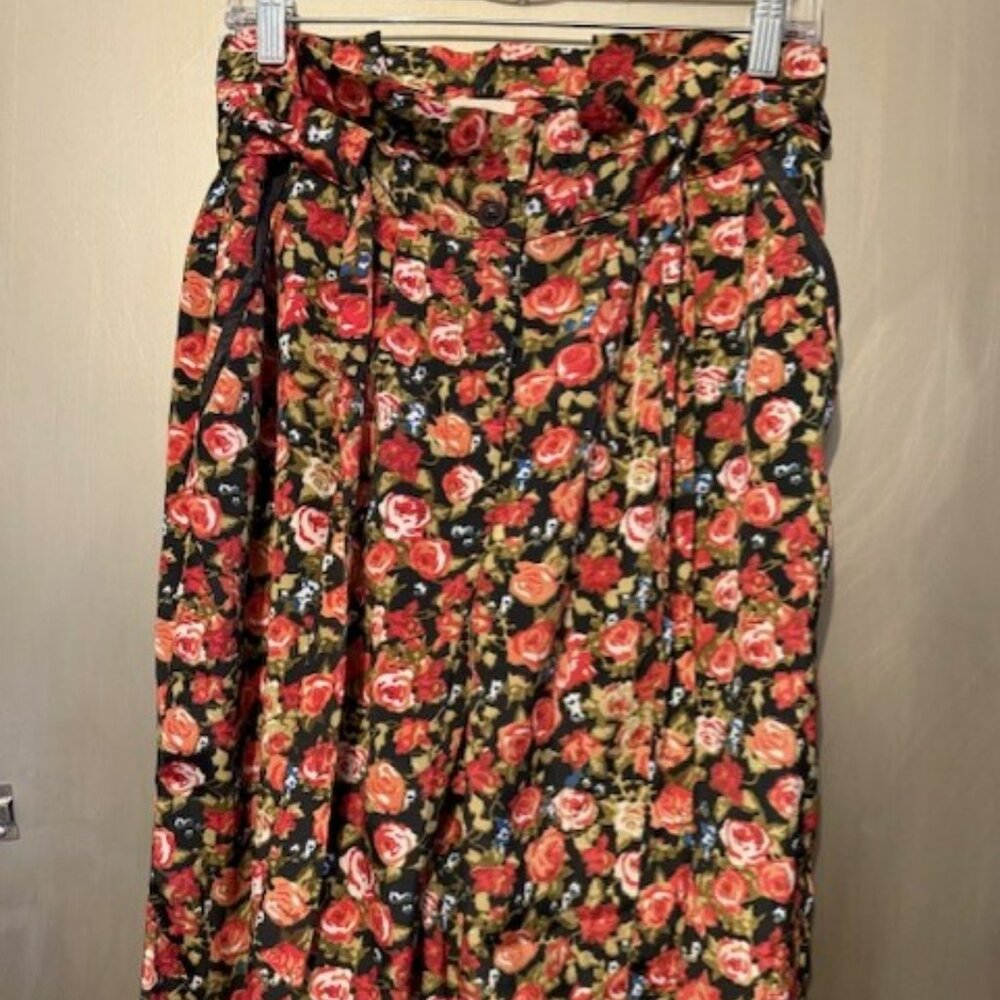Vintage Boho Wide Leg Floral Bell Bottom Pants - Picture 7 of 16